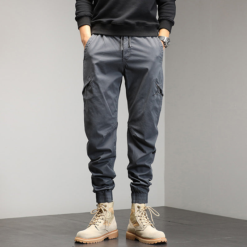 Herren Utility-Cargohose im Joggerstil mit Gummibündchen und Multifunktions‑Taschen Nord Taschen