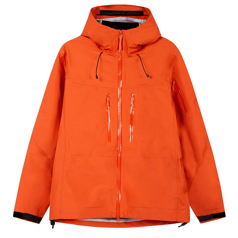 Herren Technische wasserdichte Outdoorjacke mit Kapuze und verschweißten Reißverschlüssen Nord Taschen