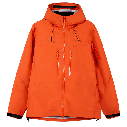 Herren Technische wasserdichte Outdoorjacke mit Kapuze und verschweißten Reißverschlüssen Nord Taschen