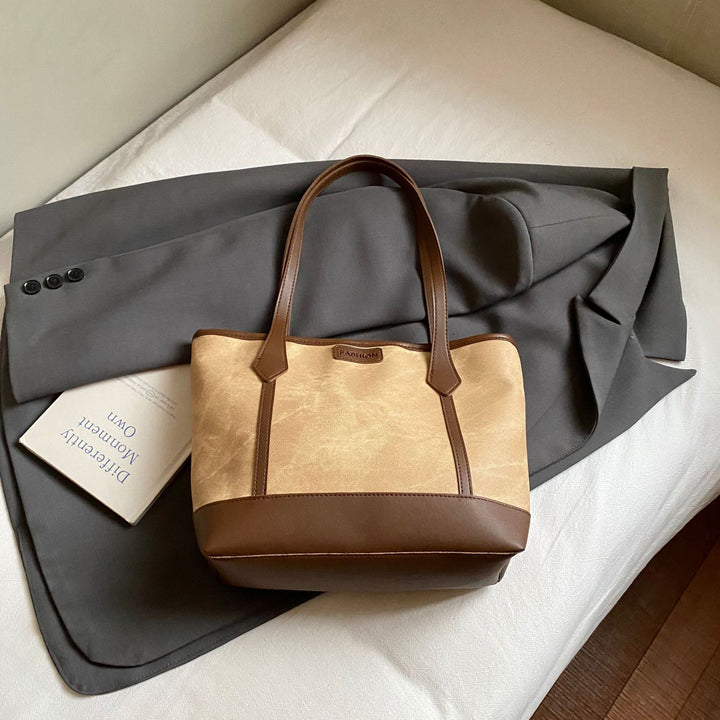 Damen modische Einkaufstasche mit elegantem Farbkontrast und stabilen Griffen Nord Taschen