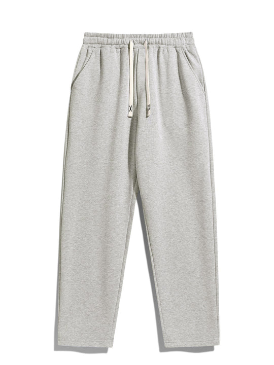 Herren Konisch zulaufende Fleece-Jogginghose mit elastischem Bund, Kordelzug & vorgeformten Knien Nord Taschen