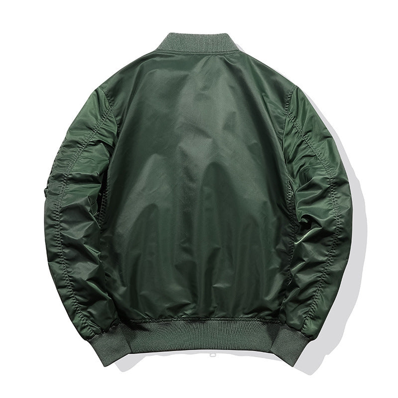 Herren Leichte Nylon-Bomberjacke im Aviator‑Style mit Ärmeltasche und windabweisender Shell Nord Taschen
