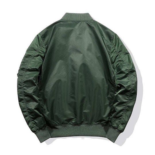 Herren Leichte Nylon-Bomberjacke im Aviator‑Style mit Ärmeltasche und windabweisender Shell Nord Taschen