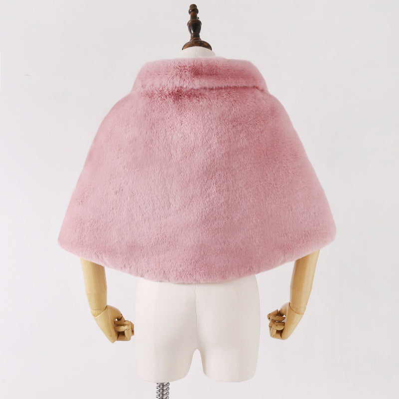 Damen Kapuzen‑Capelet aus luxuriösem Kunstpelz mit kurzem Bolero‑Schnitt Nord Taschen