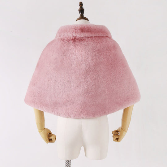 Damen Kapuzen‑Capelet aus luxuriösem Kunstpelz mit kurzem Bolero‑Schnitt Nord Taschen