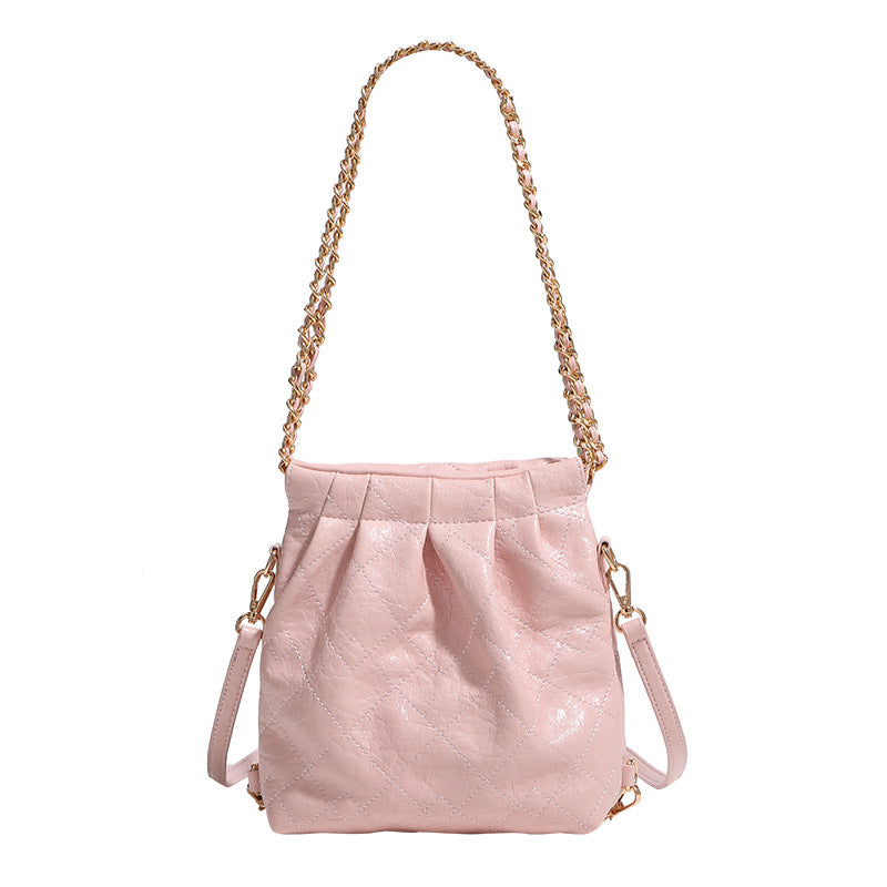 Damen Hobo-Tasche mit originellem Faltendesign und luxuriösem Kettenriemen Nord Taschen