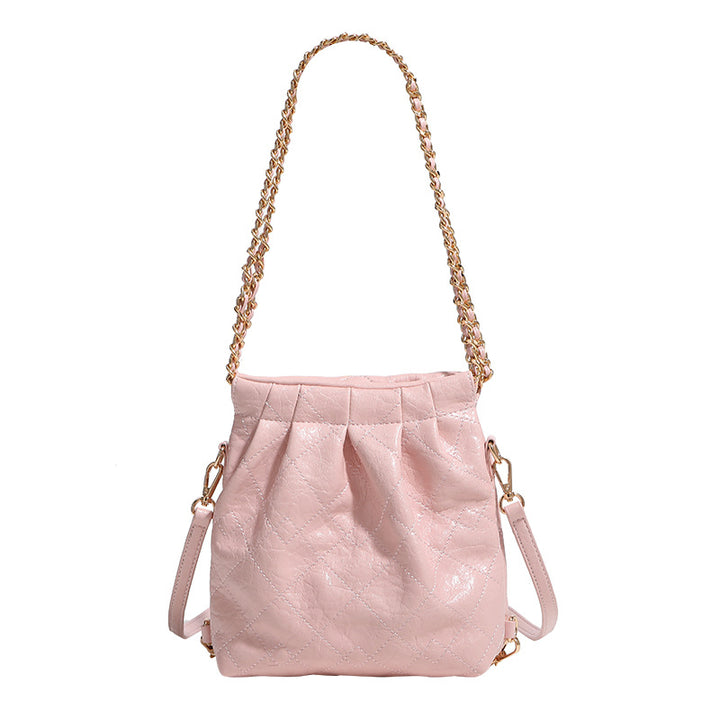 Damen Hobo-Tasche mit originellem Faltendesign und luxuriösem Kettenriemen Nord Taschen