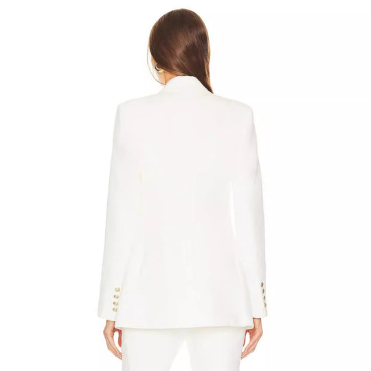 Damen Zweiteiliger Tailoring‑Anzug mit tailliertem Ein‑Knopf‑Blazer und ausgestellter Schlaghose Nord Taschen