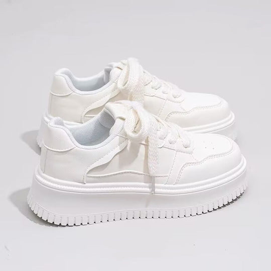 Damen Sportliche Sneakers mit dicker Laufsohle und atmungsaktiver Fütterung