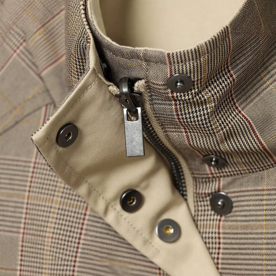 Damen Wendbare leichte Übergangsjacke mit Stehkragen, Raglanärmeln und Tunnelzugsaum Nord Taschen