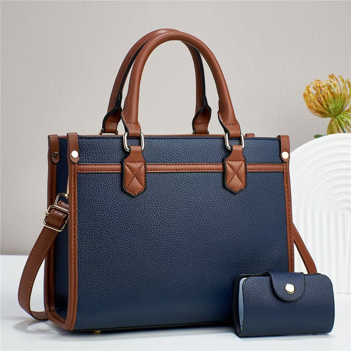 Damen elegante Handtasche mit praktischen Fächern und abnehmbarer Clutch Nord Taschen