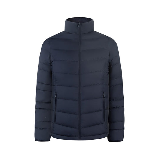 Herren Ultraleichte gesteppte Daunenimitat-Jacke mit Stehkragen Nord Taschen