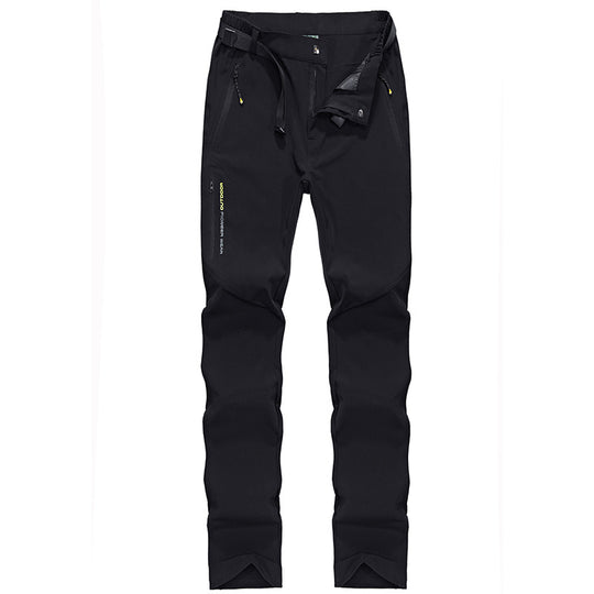 Damen Stretch-Softshell Outdoorhose mit vorgeformten Knien, verstellbarem Bund und Reißverschlusstaschen Nord Taschen