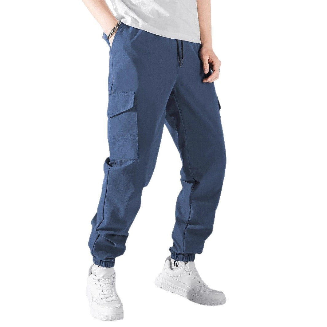Herren Technische Cargo-Jogginghose im Utility‑Stil mit Klappentaschen & elastischen Knöchelbündchen Nord Taschen