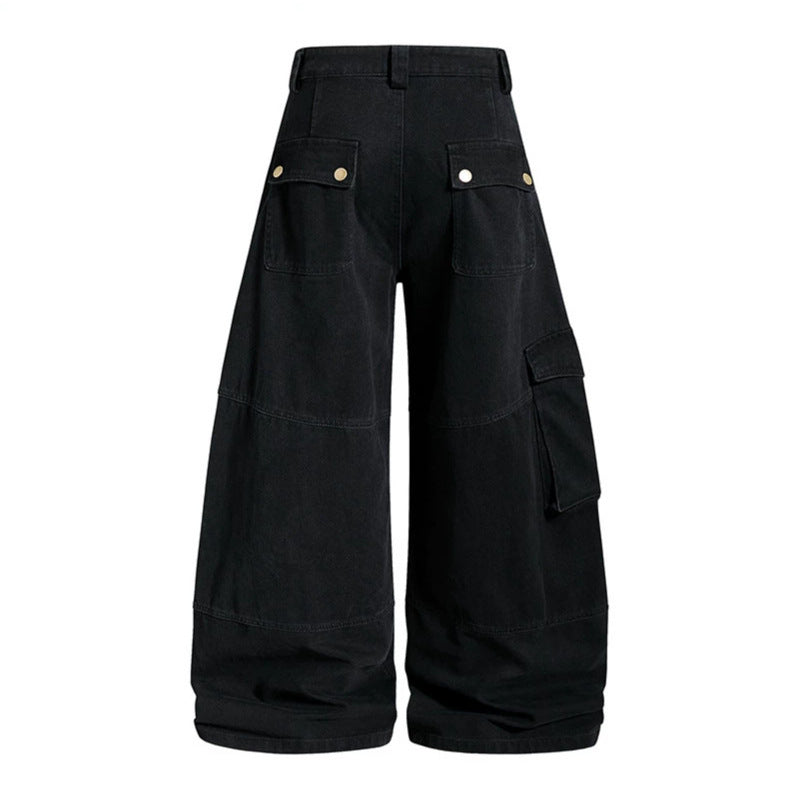 Damen Hochgeschnittene Baggy-Culotte mit Multi-Cargo-Taschen Nord Taschen