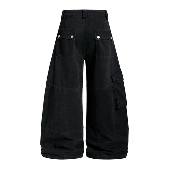 Damen Hochgeschnittene Baggy-Culotte mit Multi-Cargo-Taschen Nord Taschen