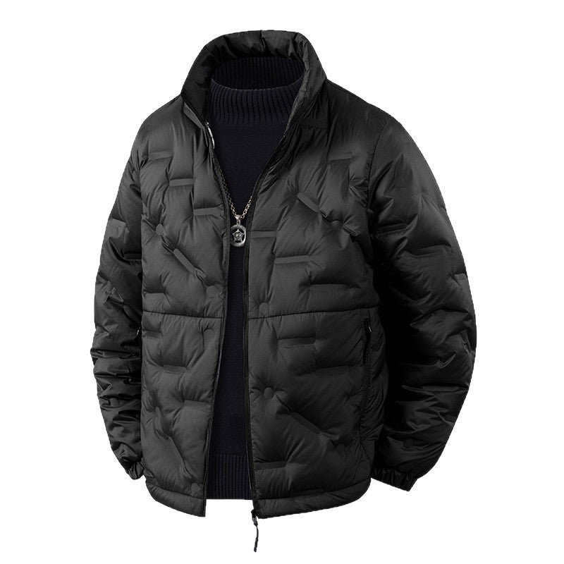 Herren Leichte gesteppte Thermojacke mit Stehkragen und Reißverschlusstaschen Nord Taschen