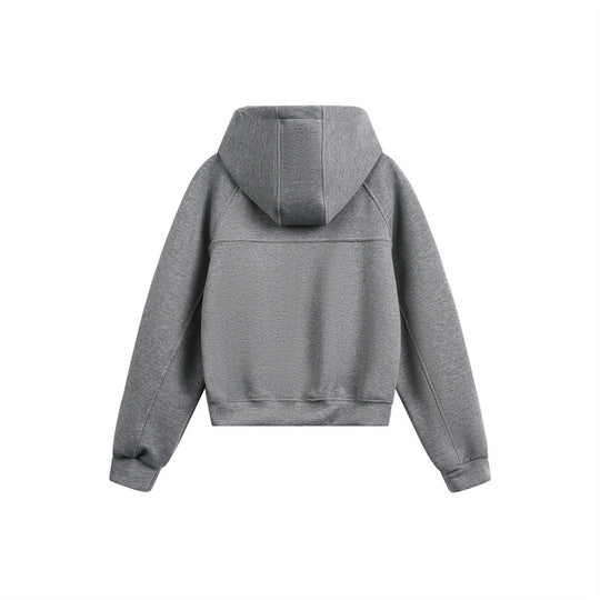 Unisex Kapuzen-Sweatjacke mit Zwei-Wege-Reißverschluss und Boxy-Schnitt Nord Taschen