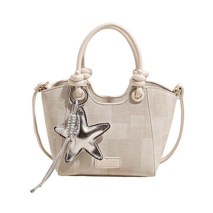 Damen Mini-Handtasche mit modischem Sternenschlüsselanhänger Nord Taschen