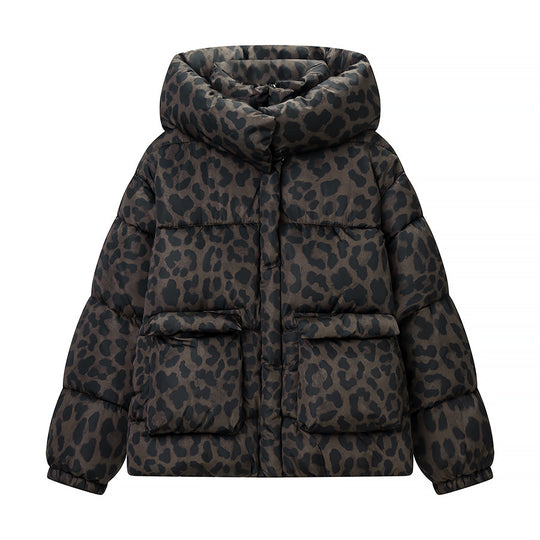 Damen Oversize Stepp-Pufferjacke mit hoher Kapuze und aufgesetzten Pattentaschen Nord Taschen