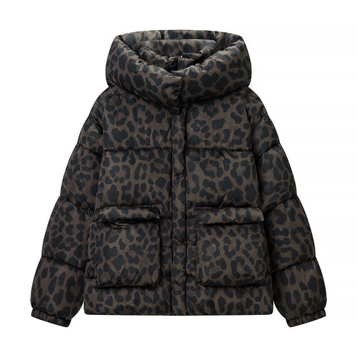 Damen Oversize Stepp-Pufferjacke mit hoher Kapuze und aufgesetzten Pattentaschen Nord Taschen