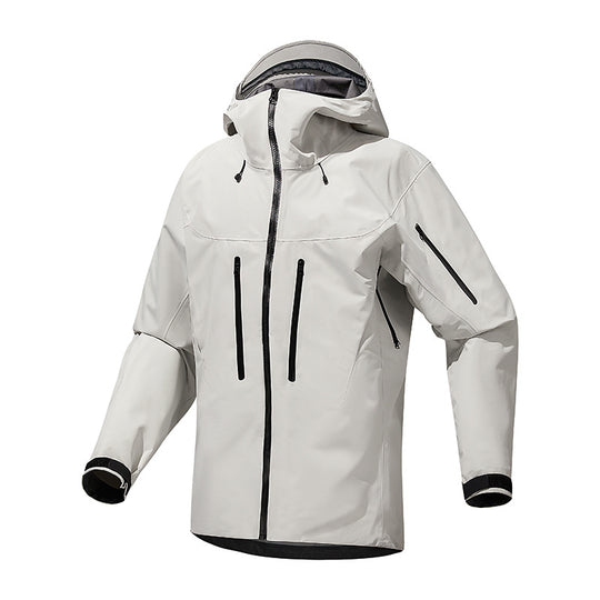 Herren Technische wasserdichte Softshell-Regenjacke mit verschweißten Nähten und vertikalen Brusttaschen Nord Taschen