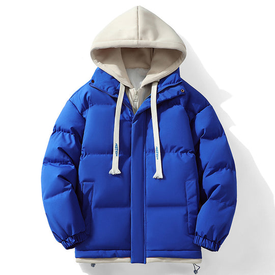 Unisex Wattierte Kapuzen‑Steppjacke mit Double‑Layer Kapuze und elastischen Bündchen Nord Taschen