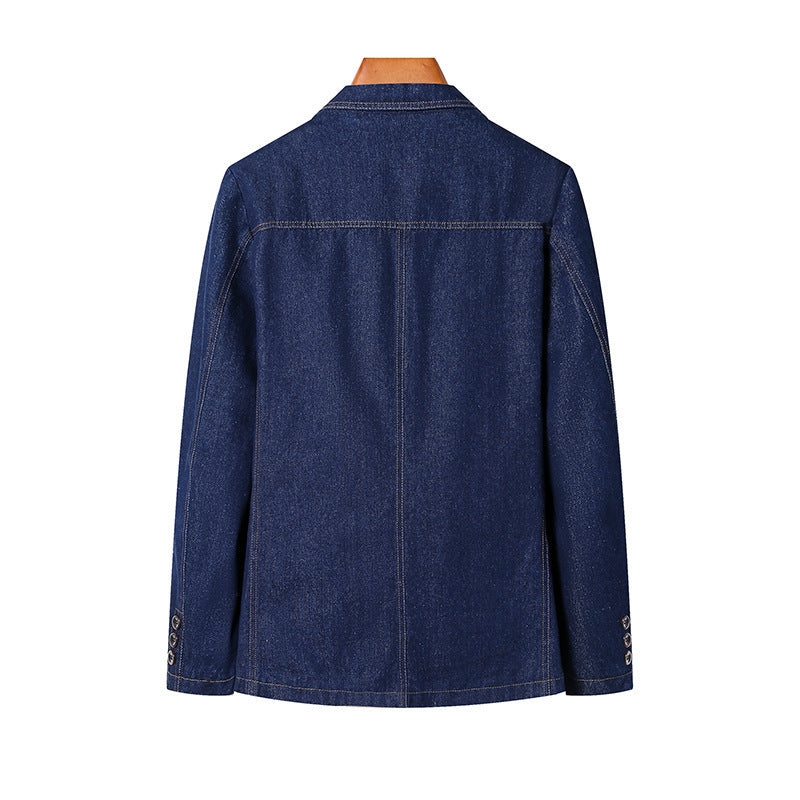 Damen Modische Denim Blazerjacke Nord Taschen
