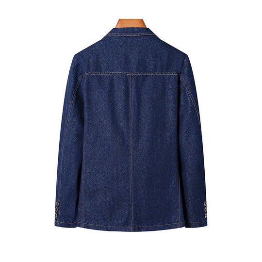 Damen Modische Denim Blazerjacke Nord Taschen