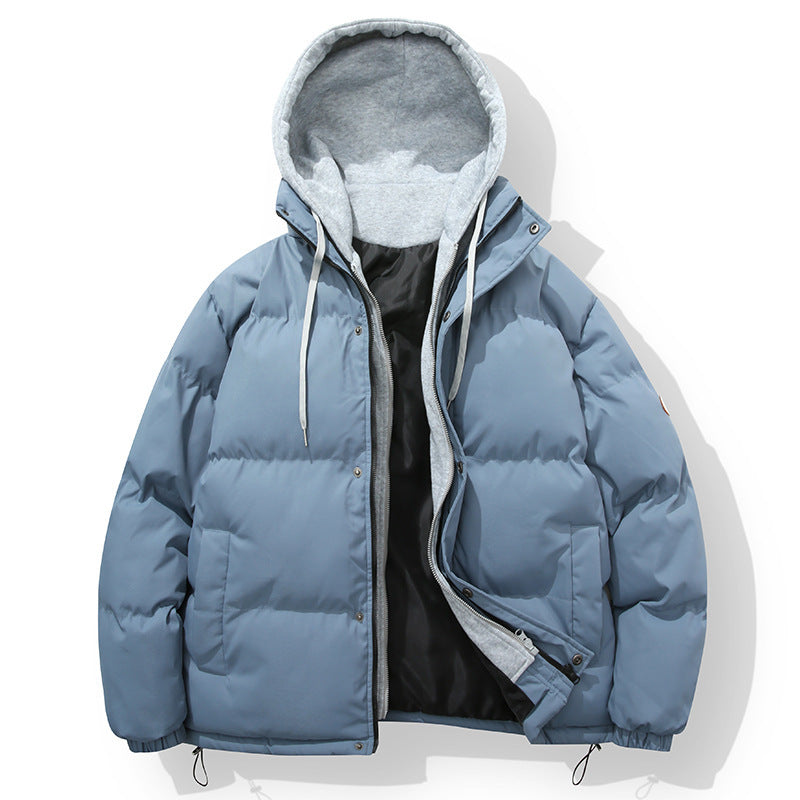 Herren wattierte Steppjacke mit integriertem Kapuzenlayer und verstellbarem Saum Nord Taschen