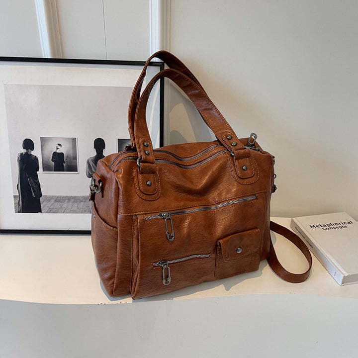 Damen Henkeltasche mit praktischem Fächerdesign und komfortablem Schulterriemen Nord Taschen