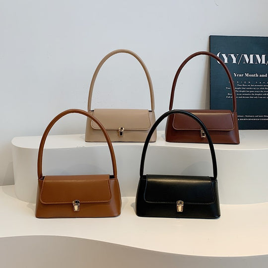 Damen moderne Umhängetasche mit elegantem Klappverschluss Nord Taschen