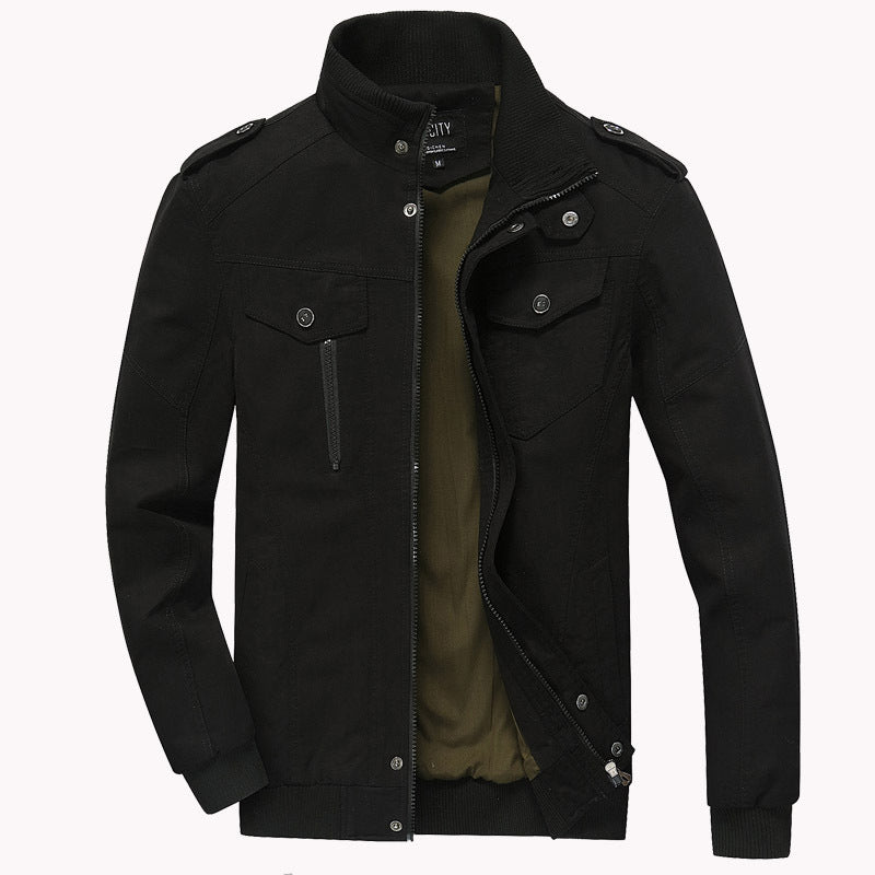 Herren modische Bikerjacke Nord Taschen