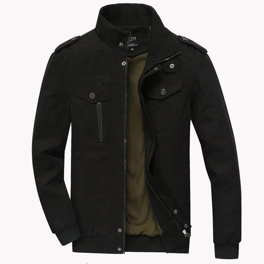 Herren modische Bikerjacke Nord Taschen