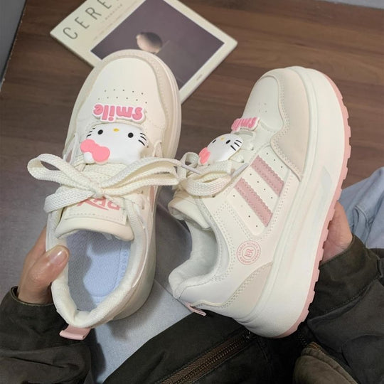 Damen Modische Sneakers mit charakteristischem Hello Kitty Design