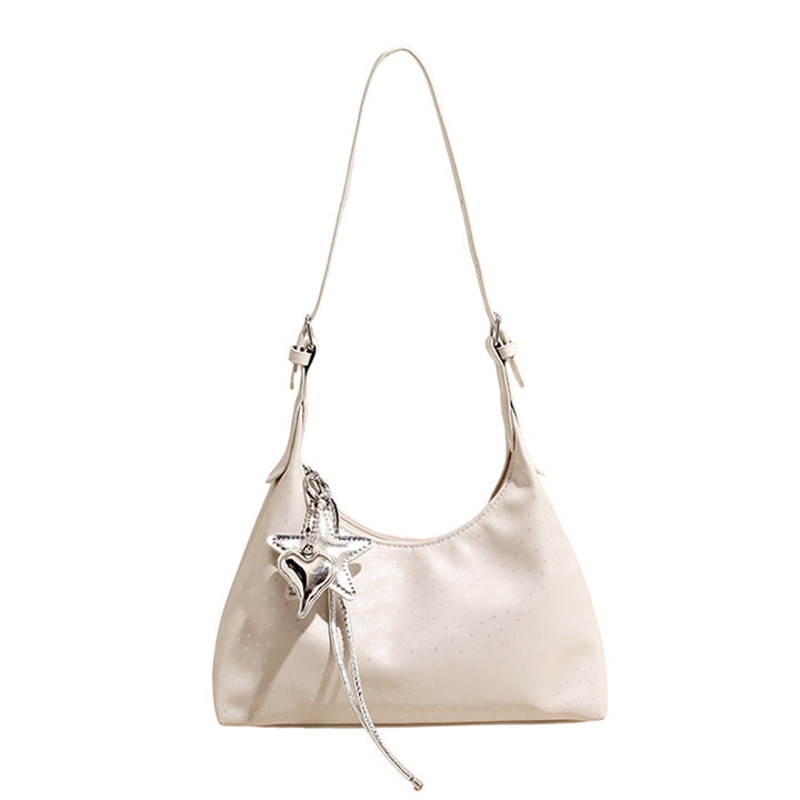 Damen elegante Schultertasche mit einzigartigem Schmuckanhänger Nord Taschen