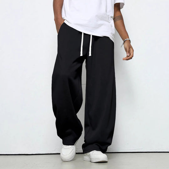 Herren Baggy-Jogginghose im Urban-Utility-Stil mit extra weitem Bein und sichtbarem Kordelzug Nord Taschen