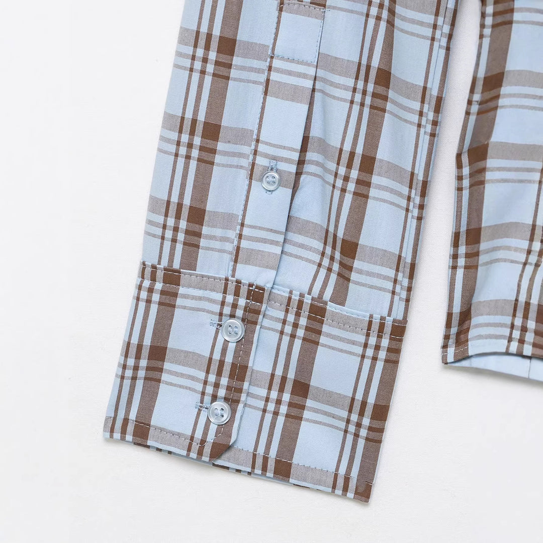 Damen Wickelbluse mit Knoten-Detail und klassischem Hemdkragen Nord Taschen