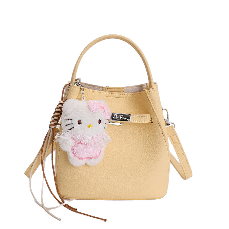 Damen Mini-Handtasche mit süßem Anhänger Nord Taschen