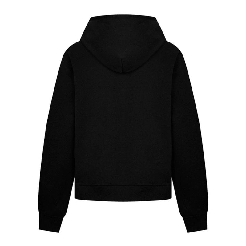 Damen Kapuzen‑Sweatjacke mit dekorischer Frogging‑Stickerei und Perlenknöpfen Nord Taschen