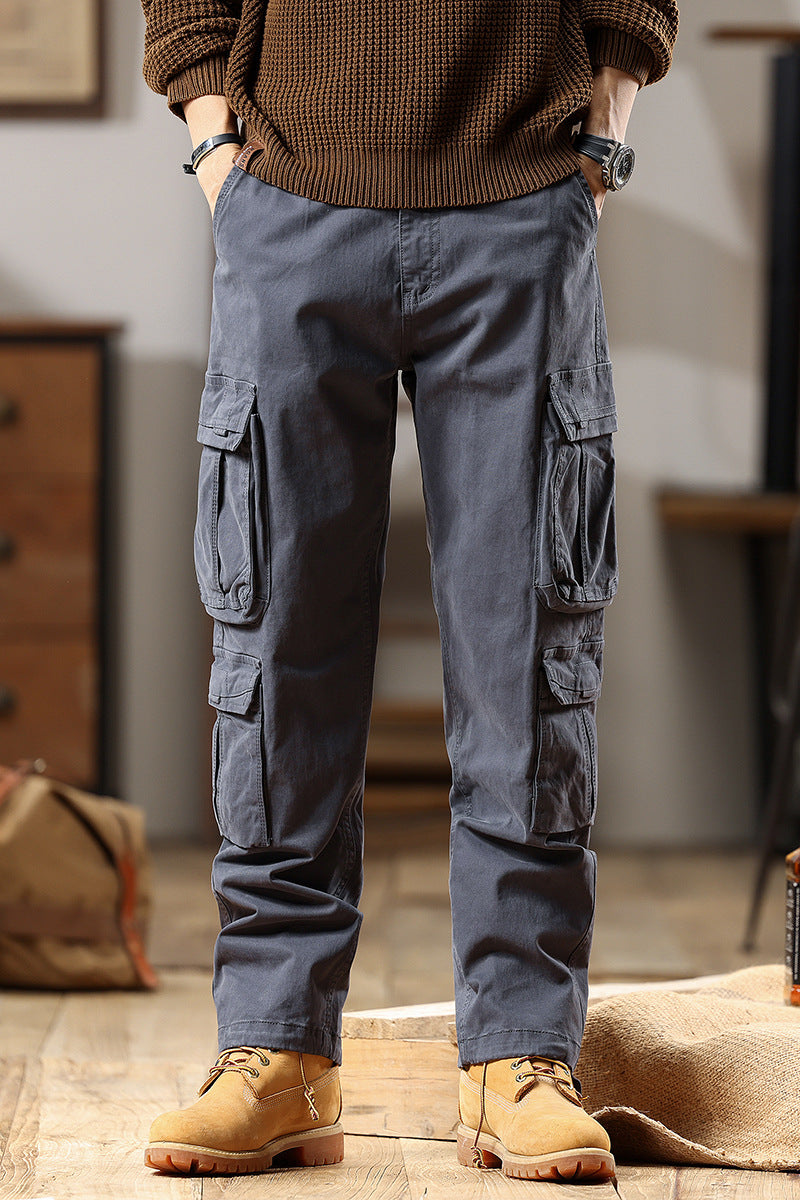 Herren Robuste Cargohose aus Baumwoll-Twill mit Mehrfachtaschen Nord Taschen