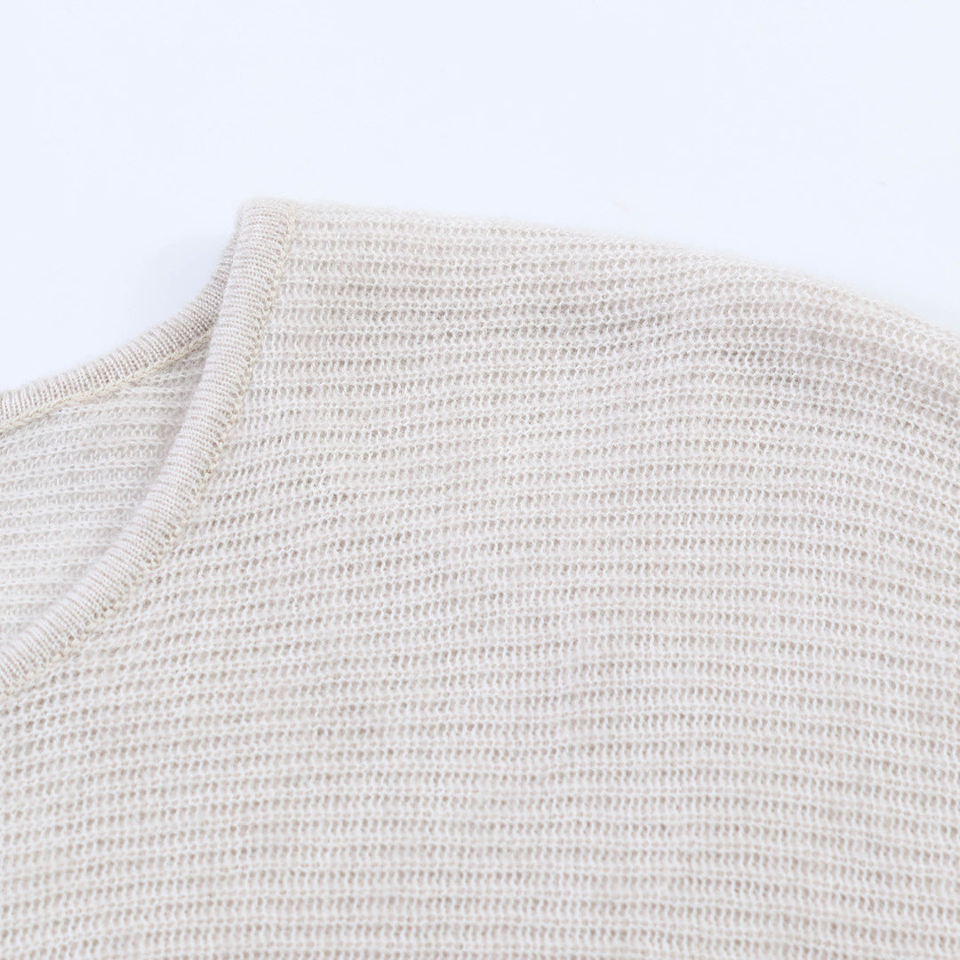 Damen Oversized-Feinstrick-Cardigan mit asymmetrischer Knopfleiste und Fledermausärmeln Nord Taschen