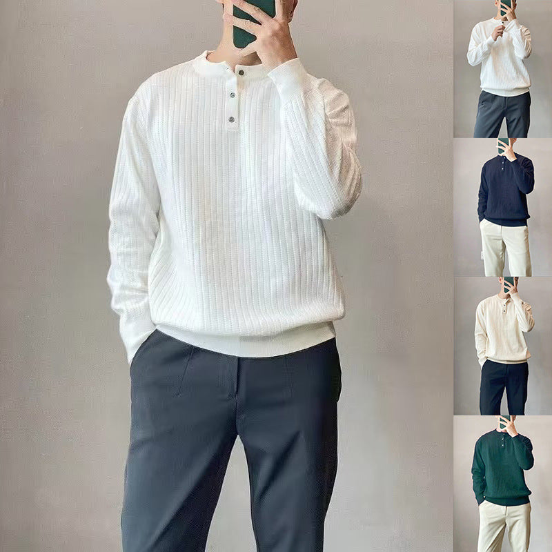 Herren Strickpullover mit strukturiertem Design Nord Taschen