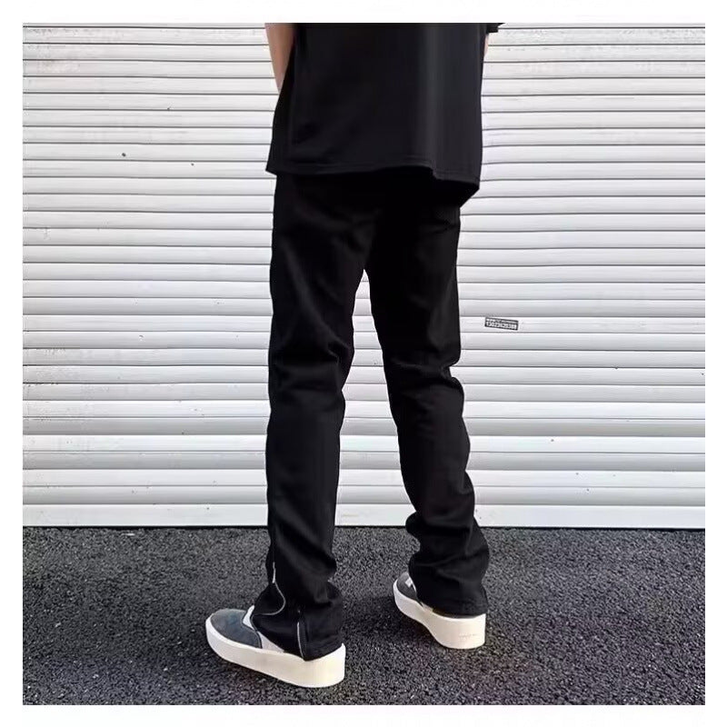 Herren Slim-Fit Zip-Ankle-Hose mit seitlichem Reißverschluss-Detail Nord Taschen