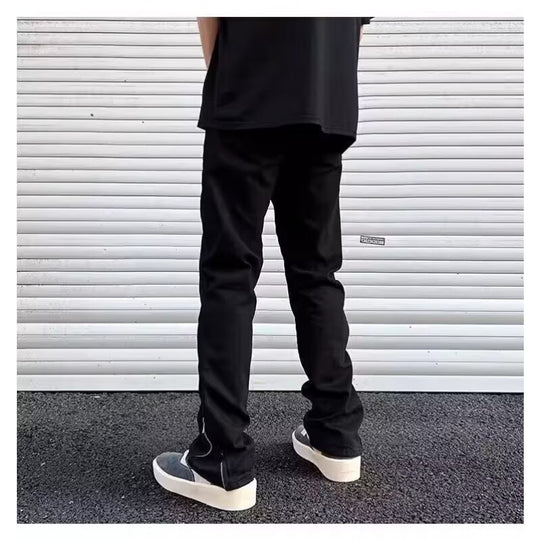 Herren Slim-Fit Zip-Ankle-Hose mit seitlichem Reißverschluss-Detail Nord Taschen