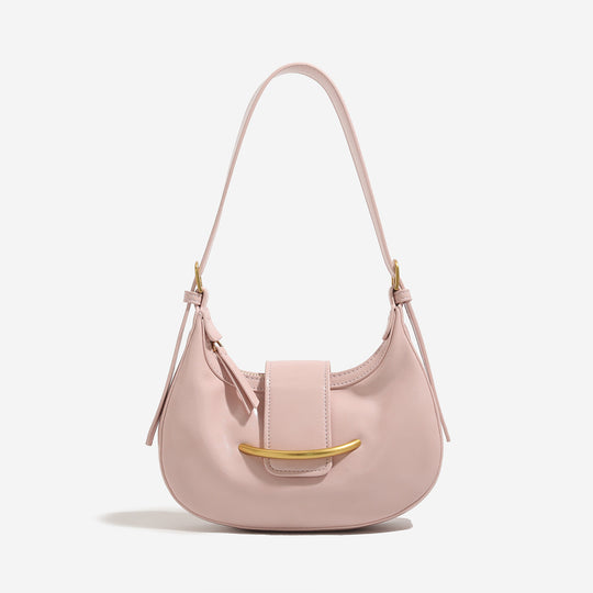 Damen Umhängetasche mit luxuriösem Finish und geschwungenem Trageriemen Nord Taschen