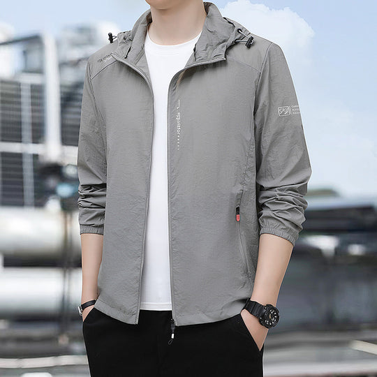 Herren Leichte wasserabweisende Outdoorjacke Nord Taschen
