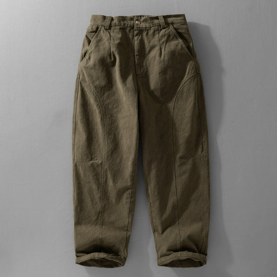 Herren Lockere Cargohose im Utility‑Stil mit verstärkten Kniepaneelen und konischem Bein Nord Taschen
