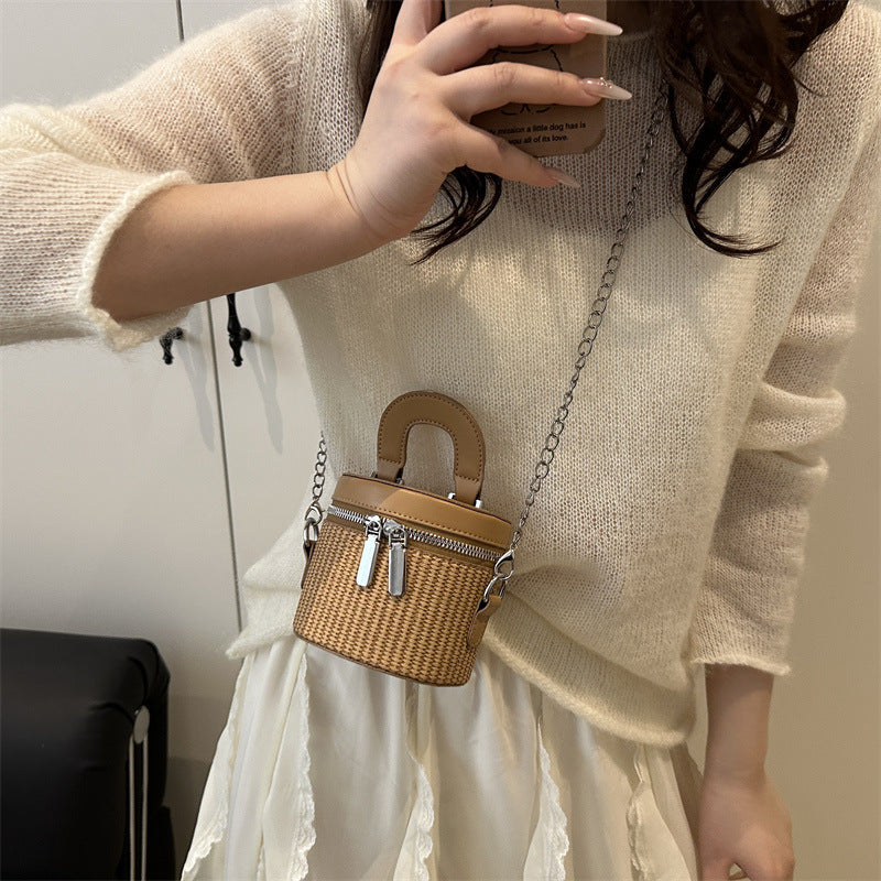 Damen Mini-Rucksackhandtasche mit elegantem Zipper und praktischem Tragegriff Nord Taschen