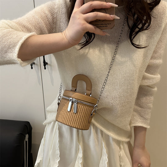 Damen Mini-Rucksackhandtasche mit elegantem Zipper und praktischem Tragegriff Nord Taschen